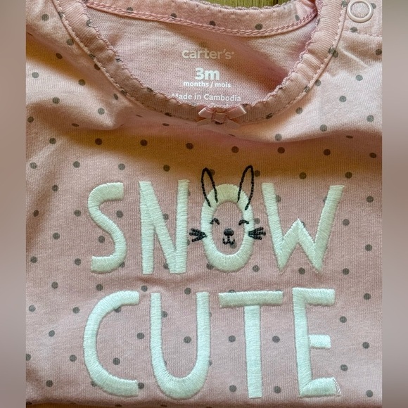 NWT Carter's Pink and Gray Kids Matching Set - Picture 2 of 3